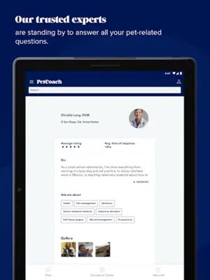 PetCoach Ask a vet online 24/7 android App screenshot 1
