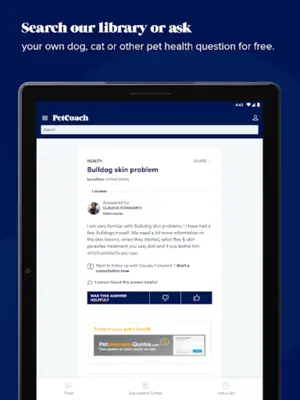 PetCoach Ask a vet online 24/7 android App screenshot 3