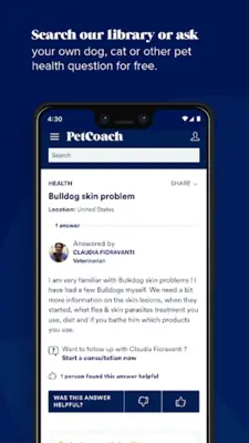 PetCoach Ask a vet online 24/7 android App screenshot 8